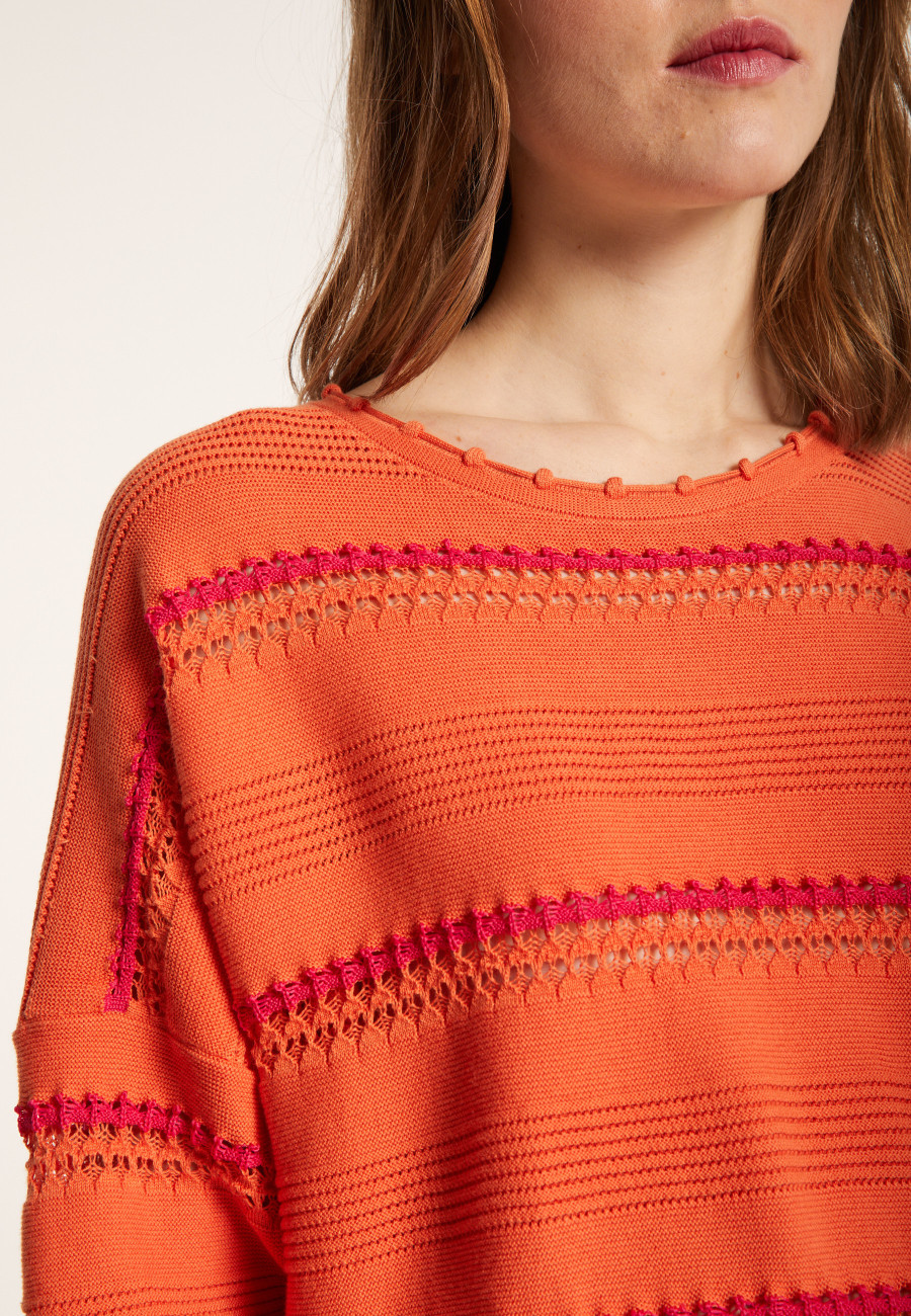 Cotton striped sweater - Luna