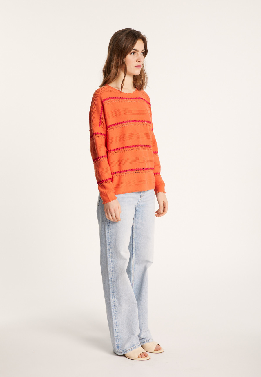 Cotton striped sweater - Luna