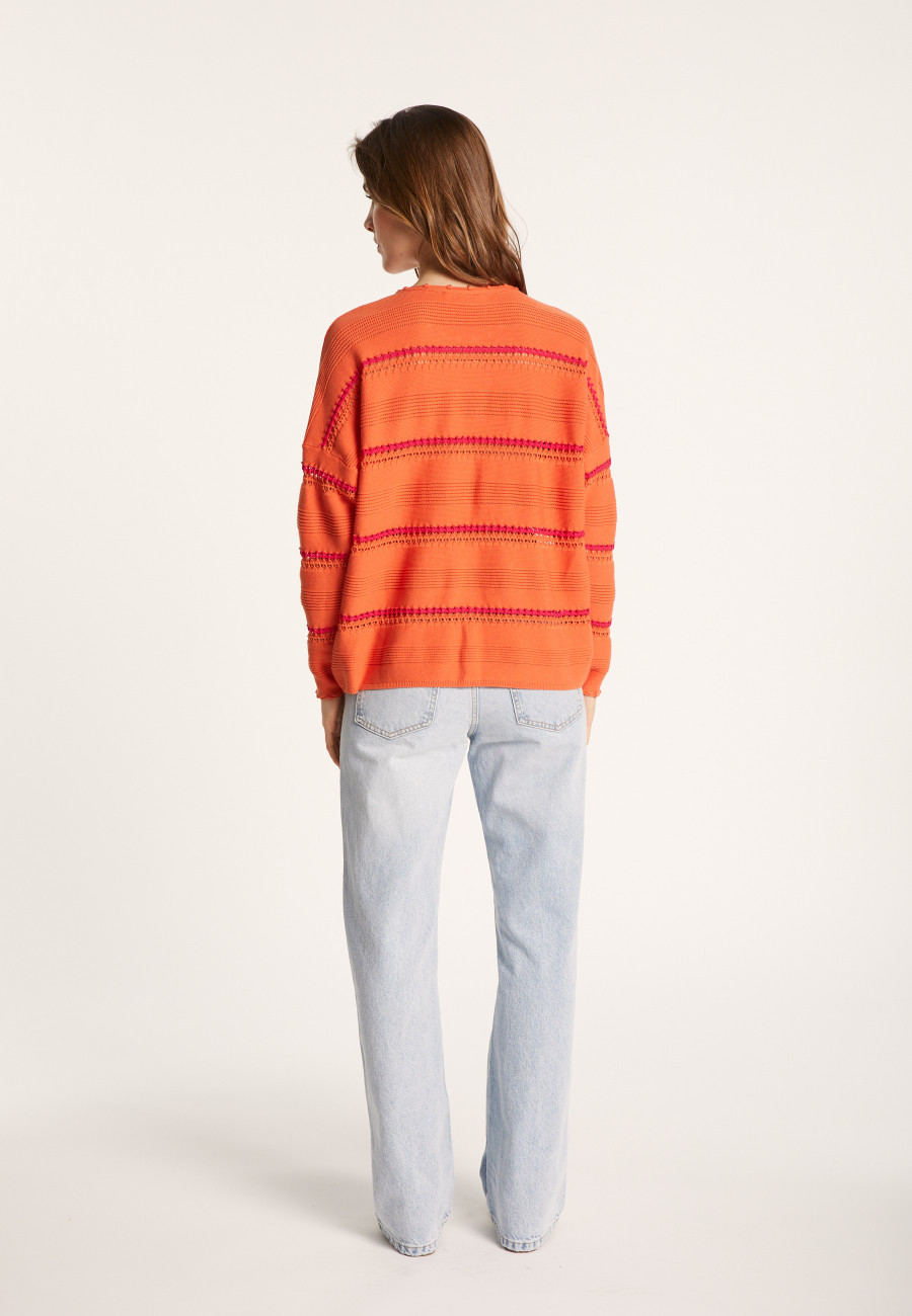 Cotton striped sweater - Luna