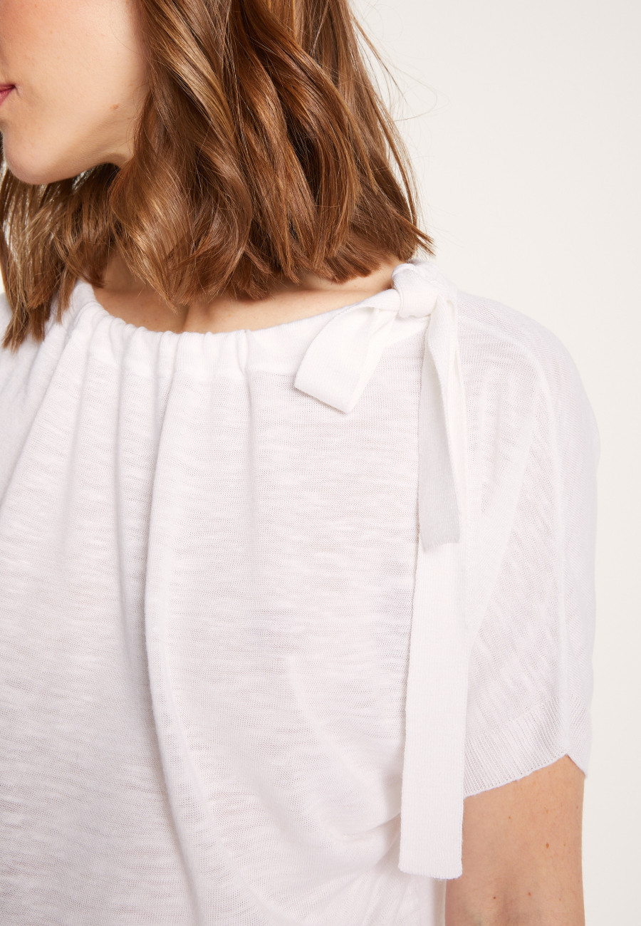 Soft slub linen t-shirt - Lise