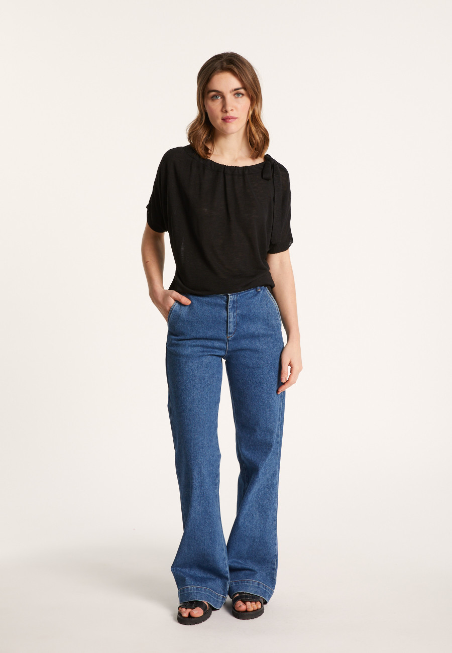 Soft slub linen t-shirt - Lise