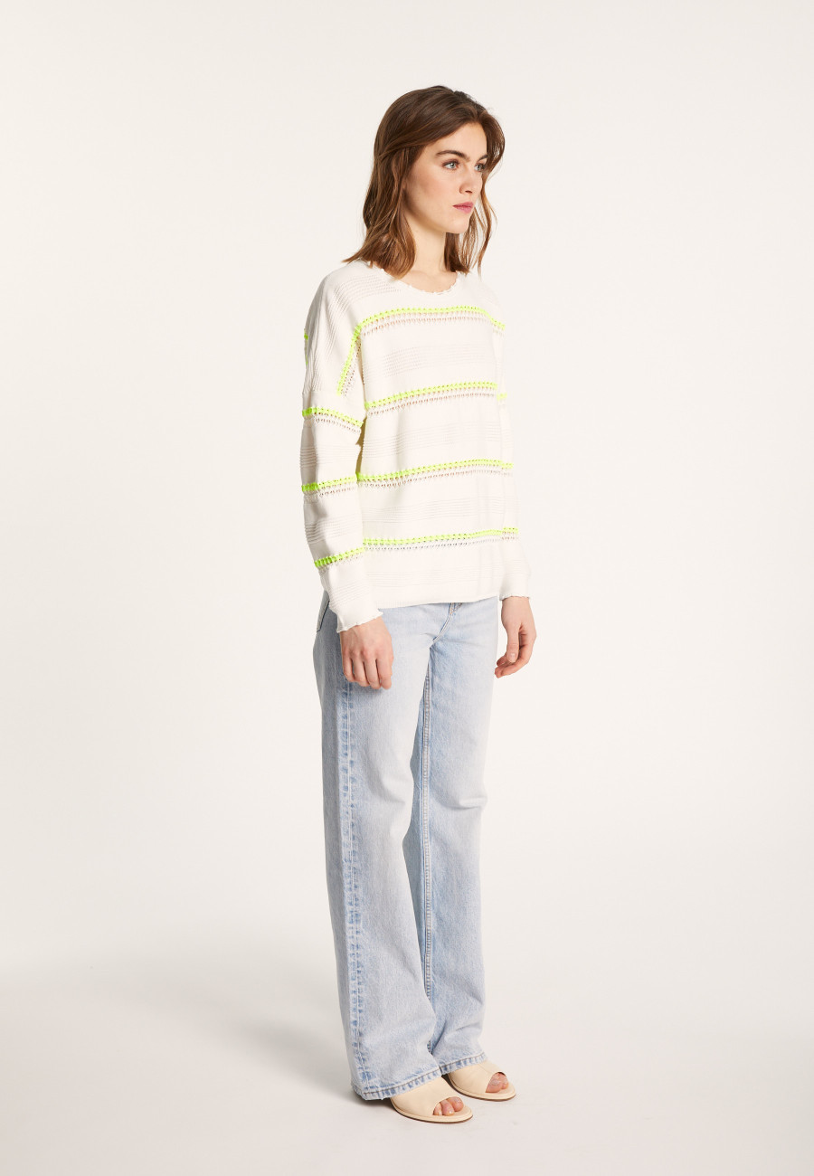 Cotton striped sweater - Luna
