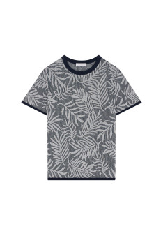 T-shirt col rond à motifs - Isham