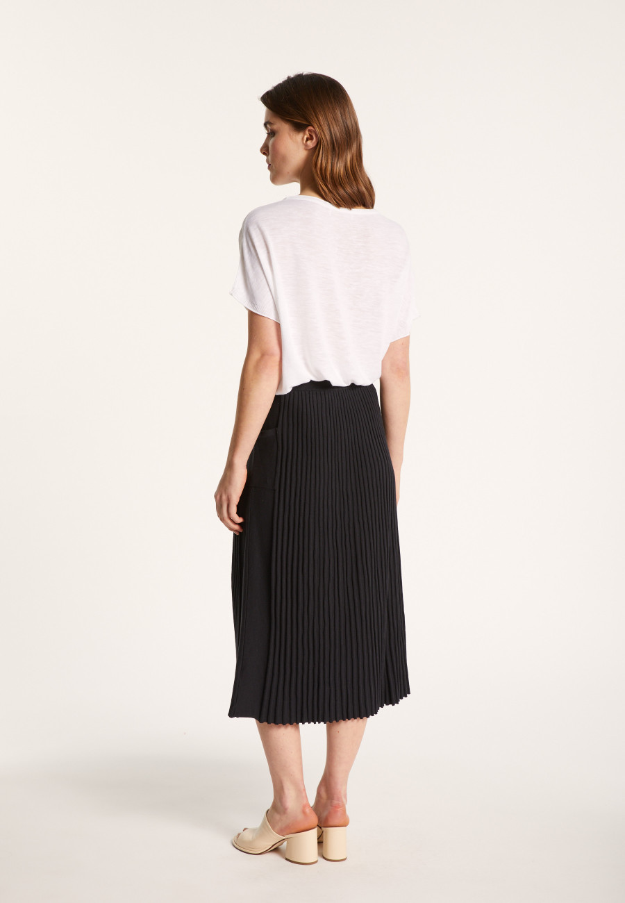 Round-neck slub linen T-shirt - Loli