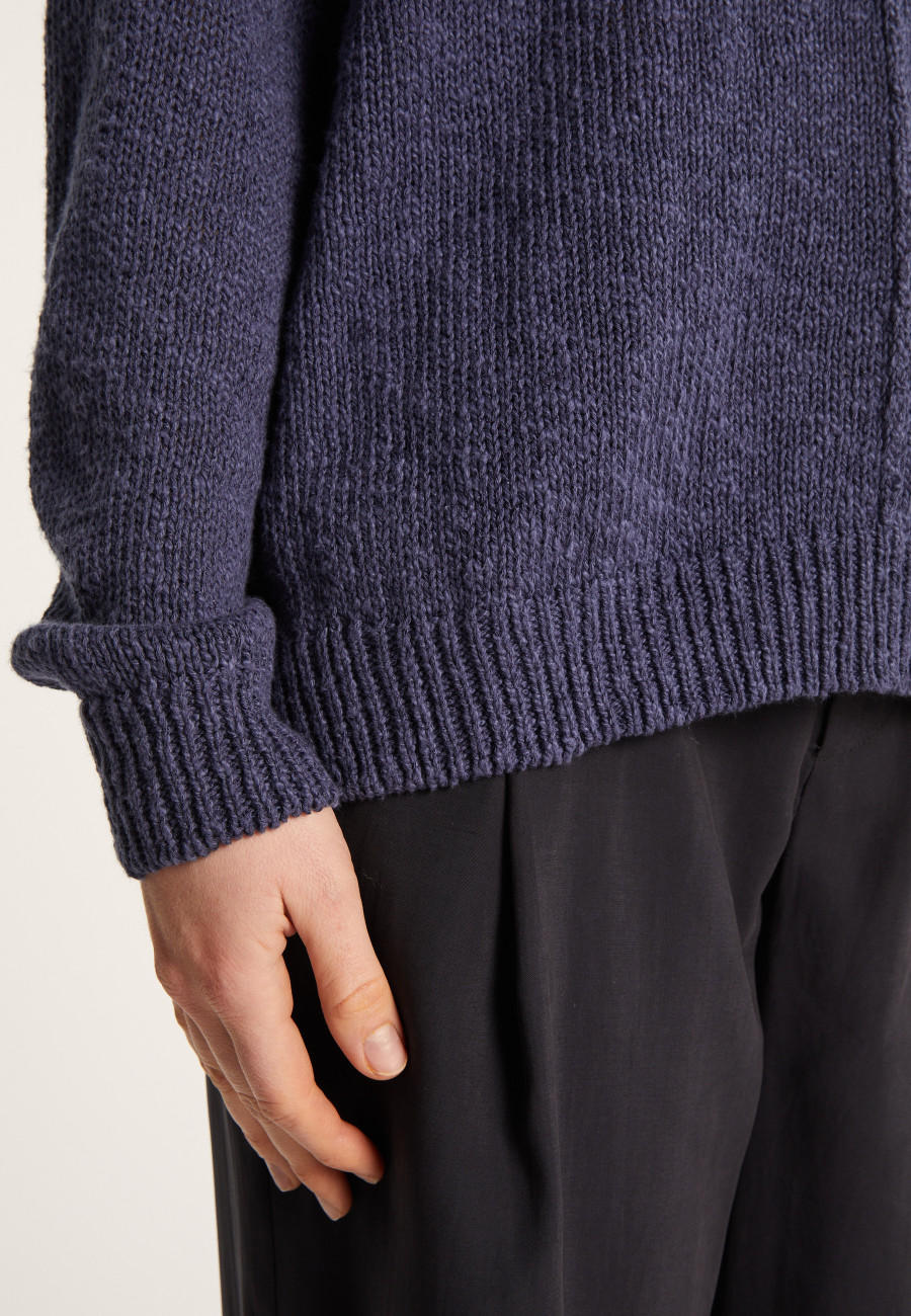 Loose cotton and linen jumper - Nathalie