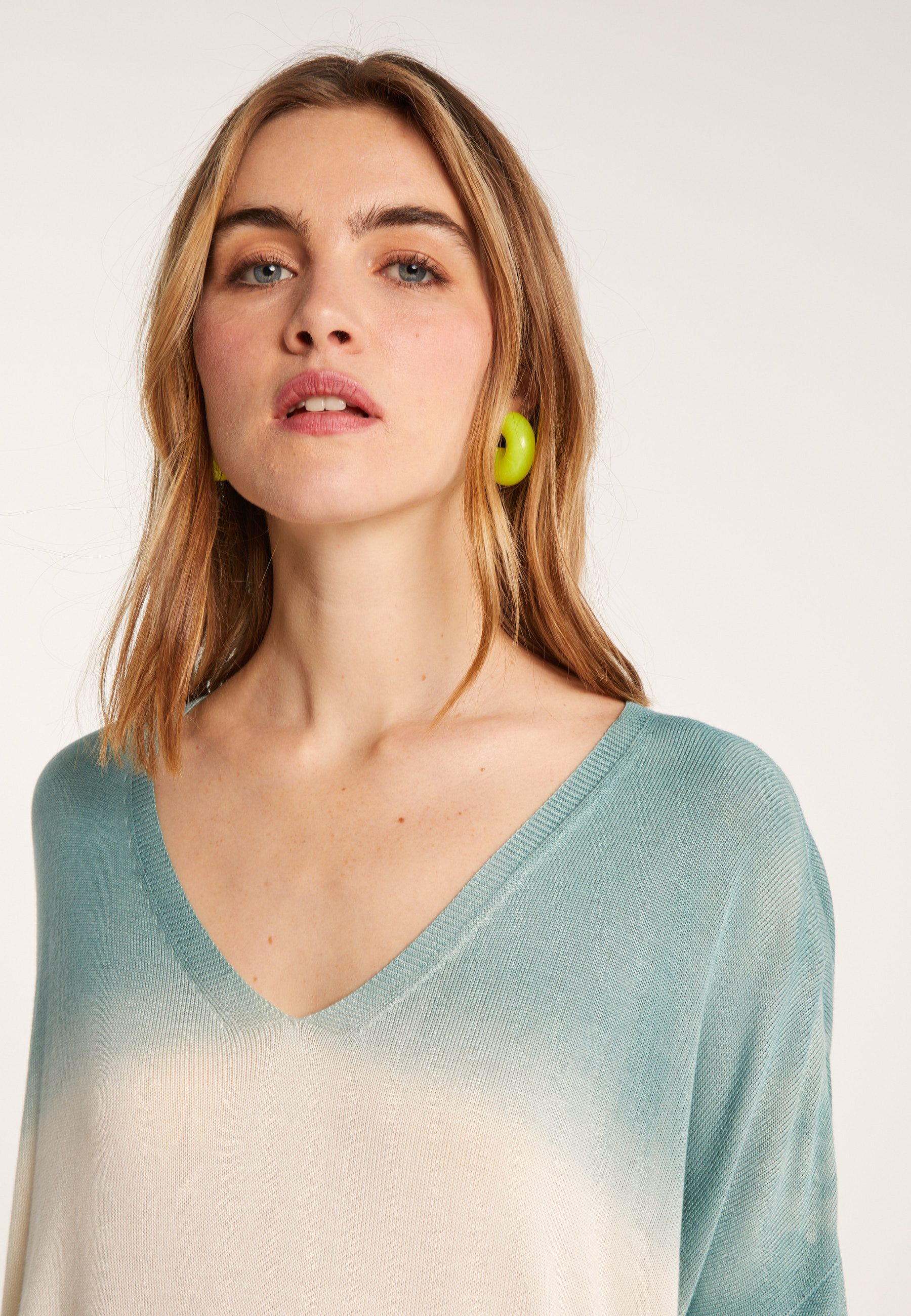 T-shirt dip dye manches longues - Nahla Bis