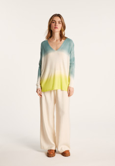 T-shirt dip dye manches longues - Nahla Bis
