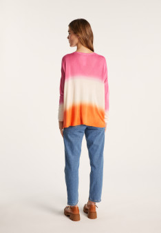T-shirt dip dye manches longues - Nahla Bis