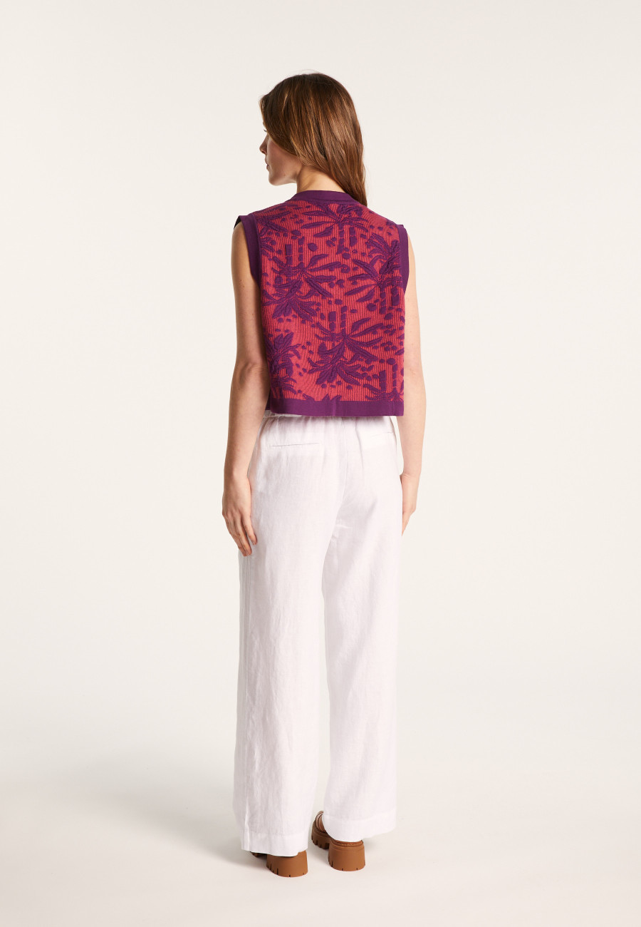 Organic cotton sleeveless jacket - Lorelai