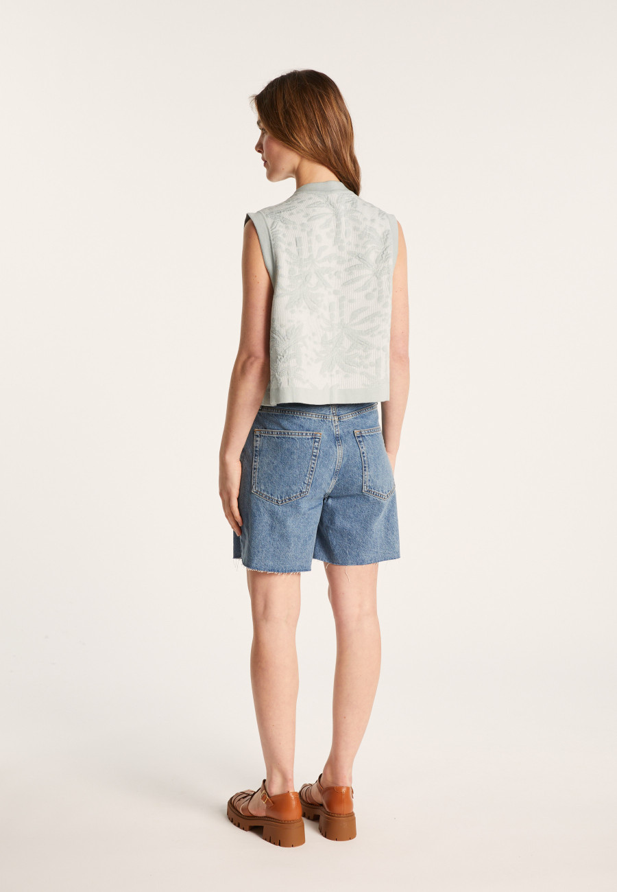 Organic cotton sleeveless jacket - Lorelai