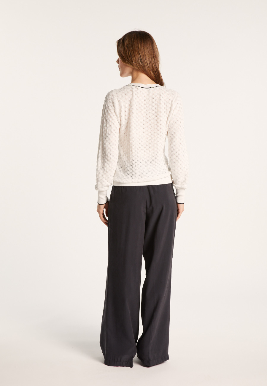 Cardigan in organic cotton - Lanaelle