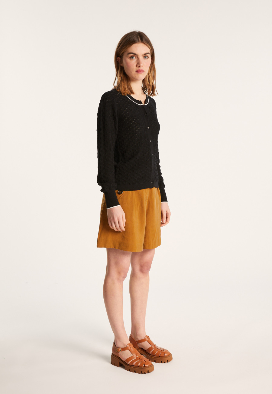 Cardigan in organic cotton - Lanaelle