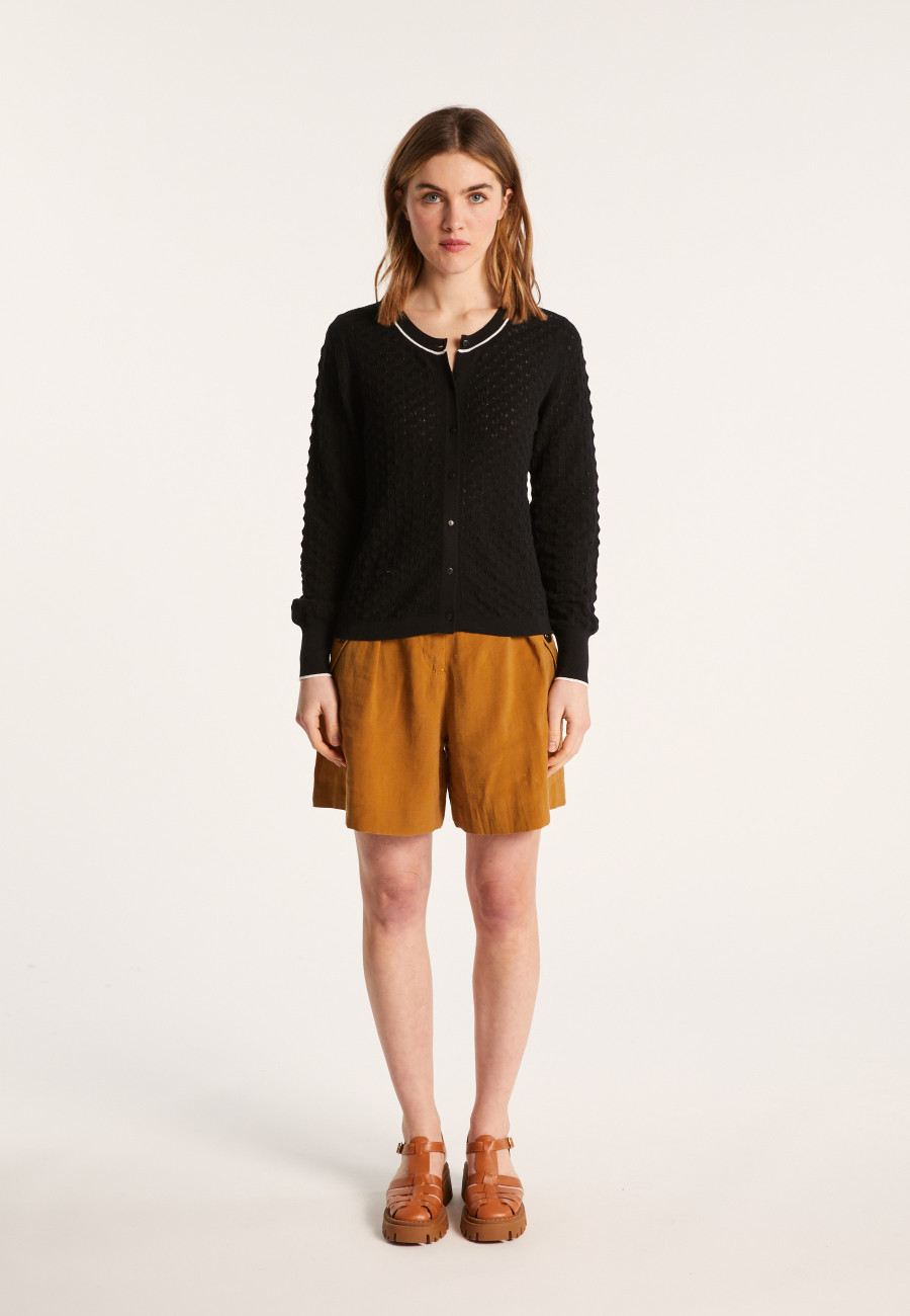 Cardigan de algodão orgânico - Lanaelle