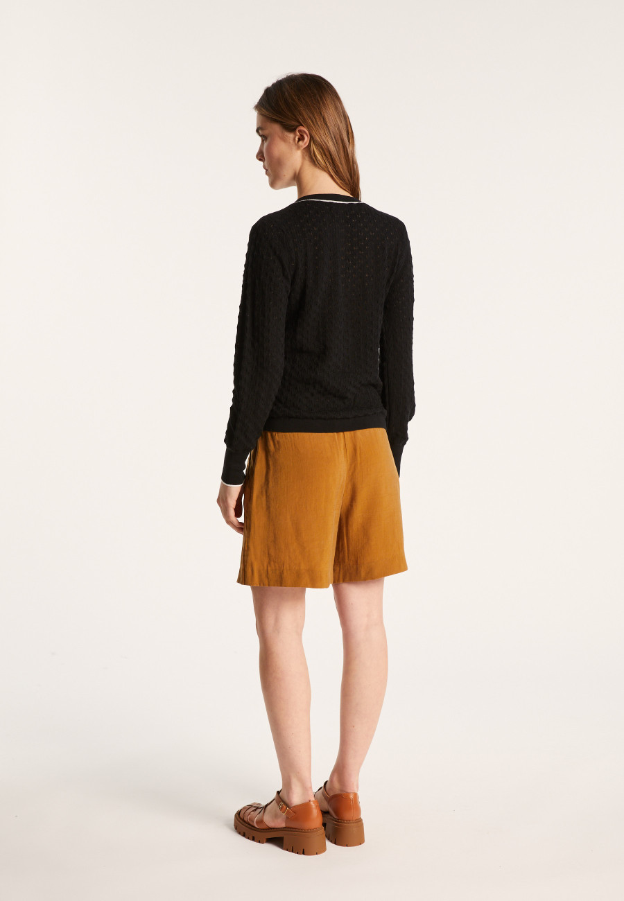 Cardigan in organic cotton - Lanaelle