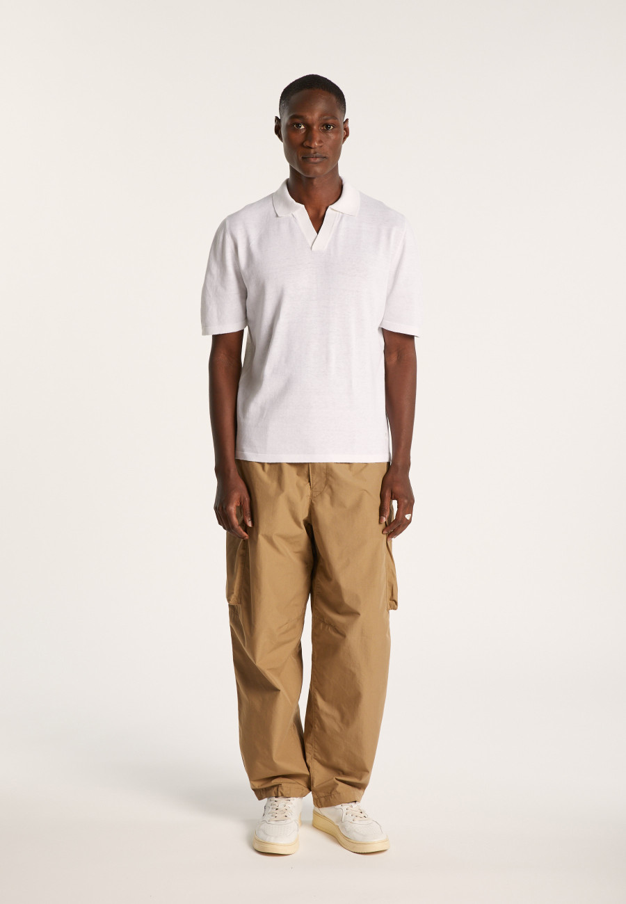 Cotton linen polo shirt - Iouri