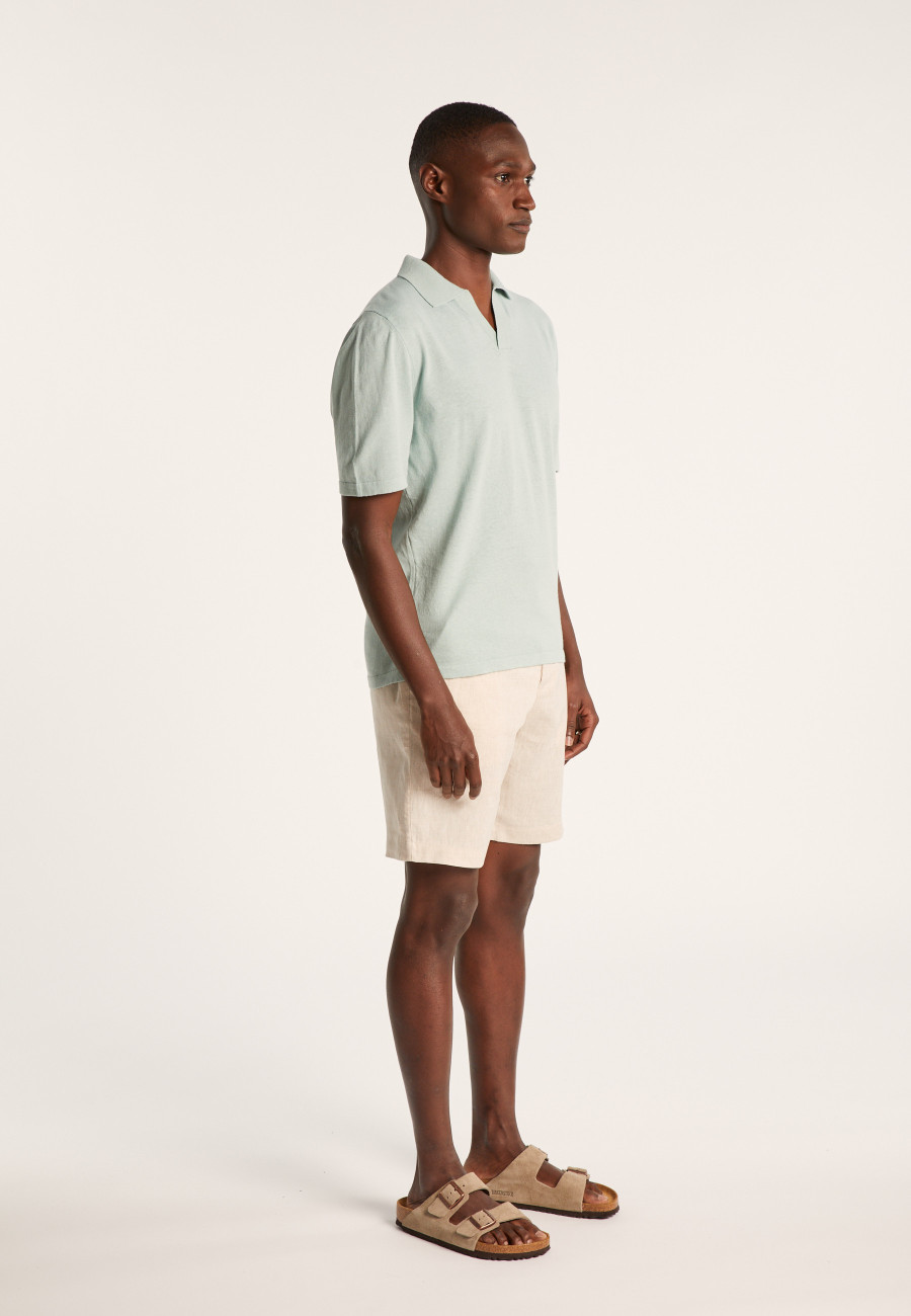Cotton linen polo shirt - Iouri