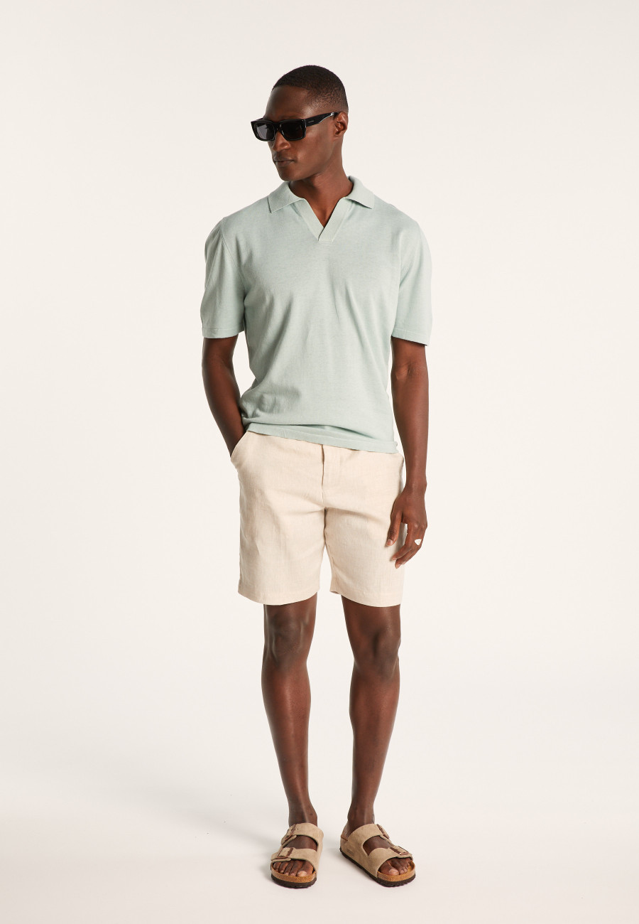 Cotton linen polo shirt - Iouri