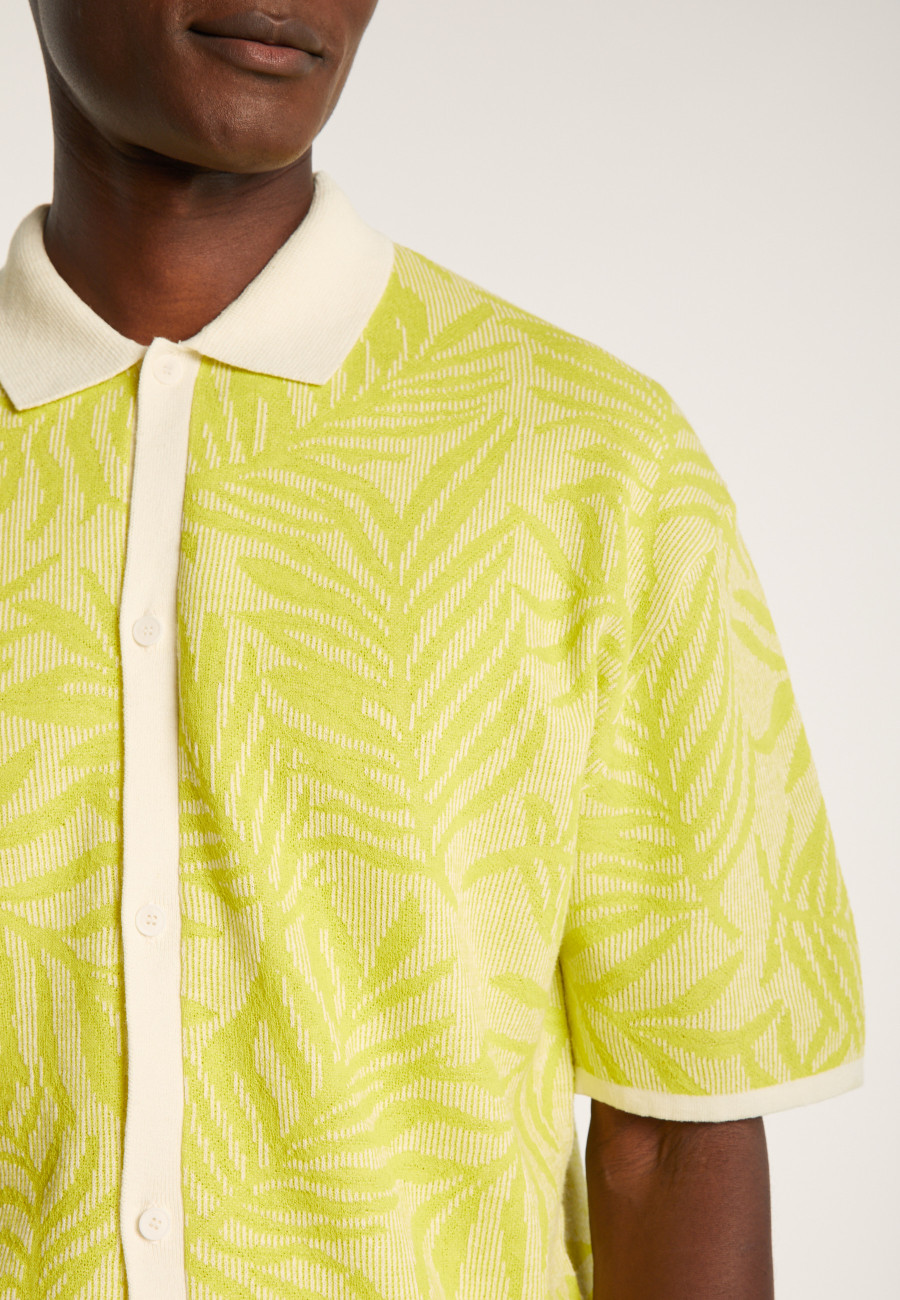 Cotton and linen patterned shirt - Ismael