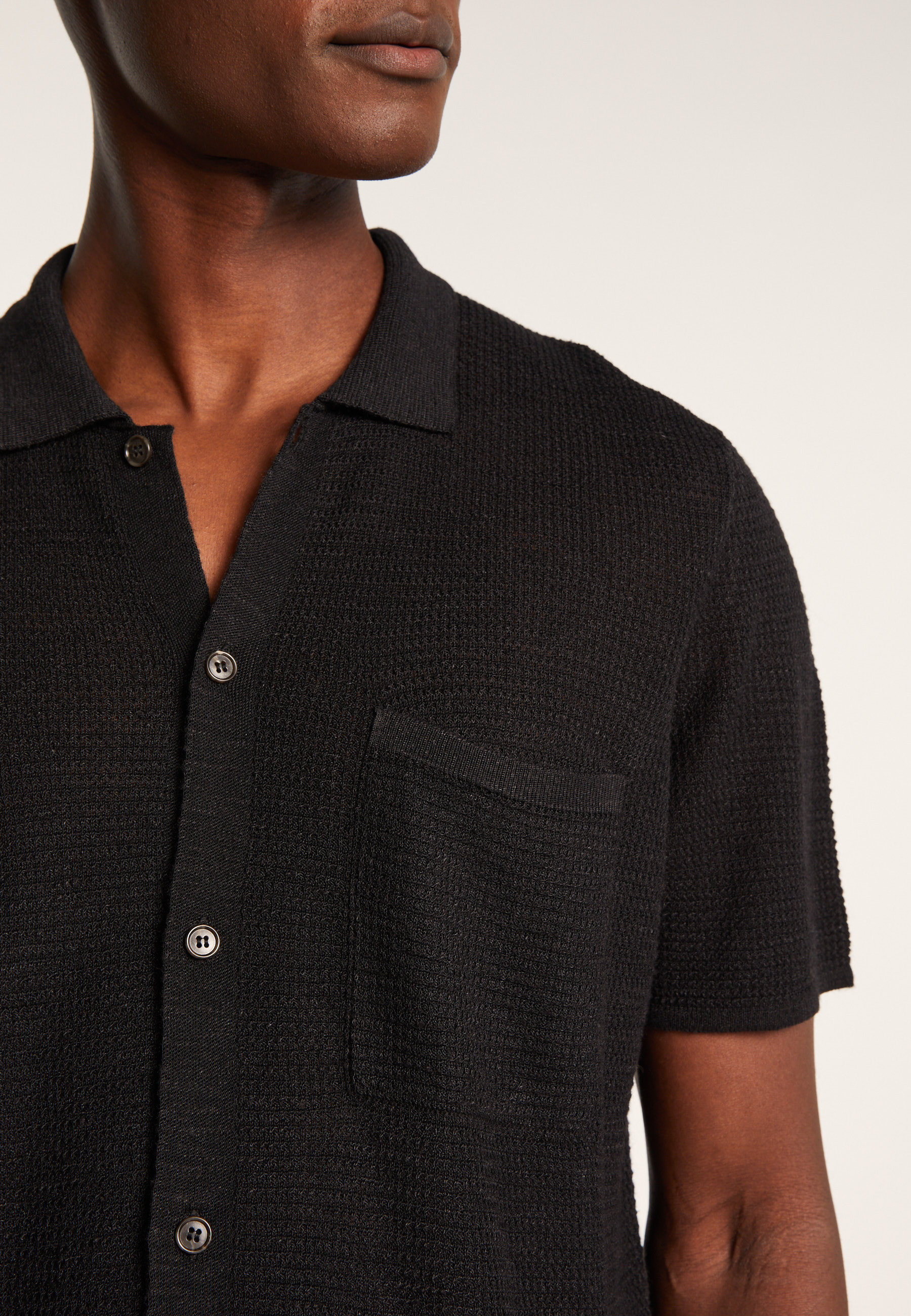 Chemise manches courtes en lin flammé - Icarus