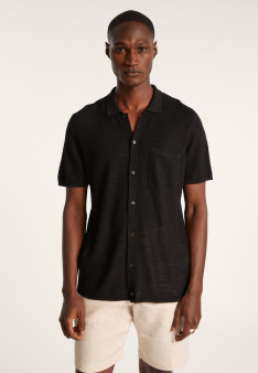 Chemise manches courtes en lin flammé - Icarus