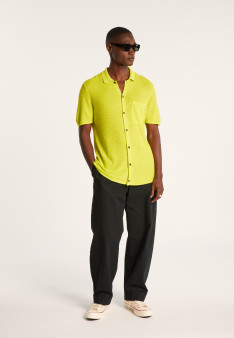 Chemise manches courtes en lin flammé - Icarus