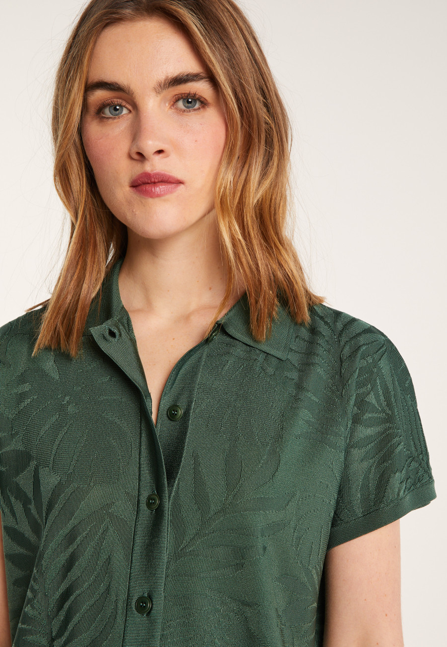 Camisa estampada em Fil Lumière - Léontine