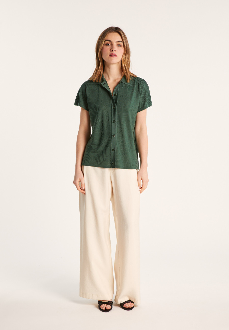 Chemise à motifs en Fil Lumière - Léontine