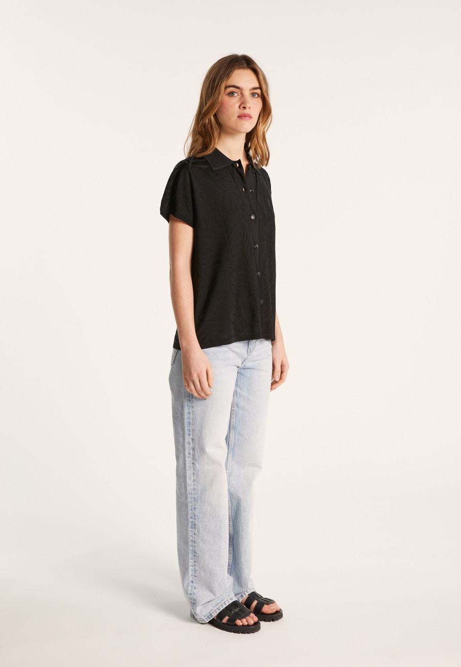 Camisa estampada em Fil Lumière - Léontine