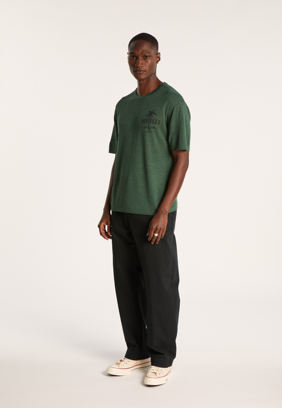 Camiseta de linho Slub - Isao