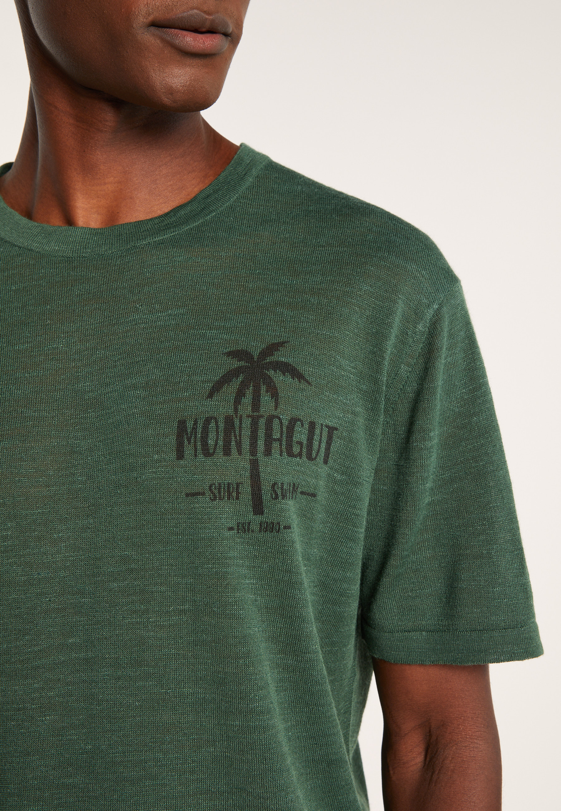 T-shirt en lin flammé - Isao