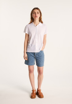 Chemise à motifs en Fil Lumière - Léontine