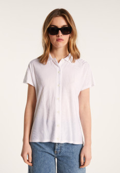 Chemise à motifs en Fil Lumière - Léontine