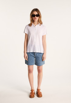 Chemise à motifs en Fil Lumière - Léontine