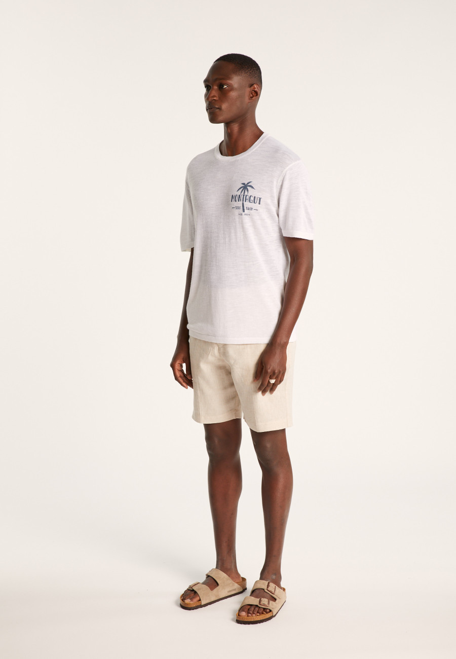 Camiseta de linho Slub - Isao