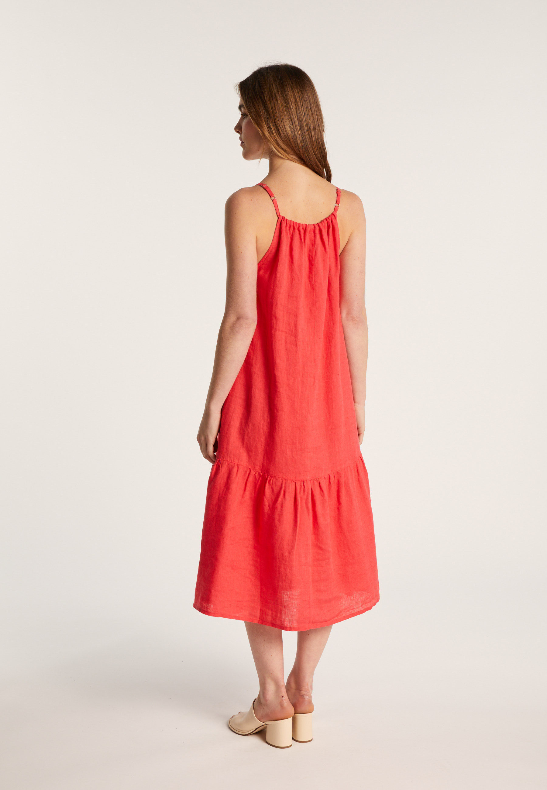 Sleeveless linen dress - Deborah