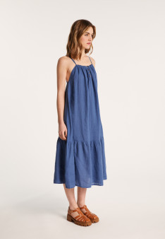 Sleeveless linen dress - Deborah