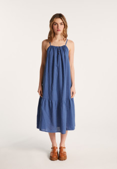 Sleeveless linen dress - Deborah