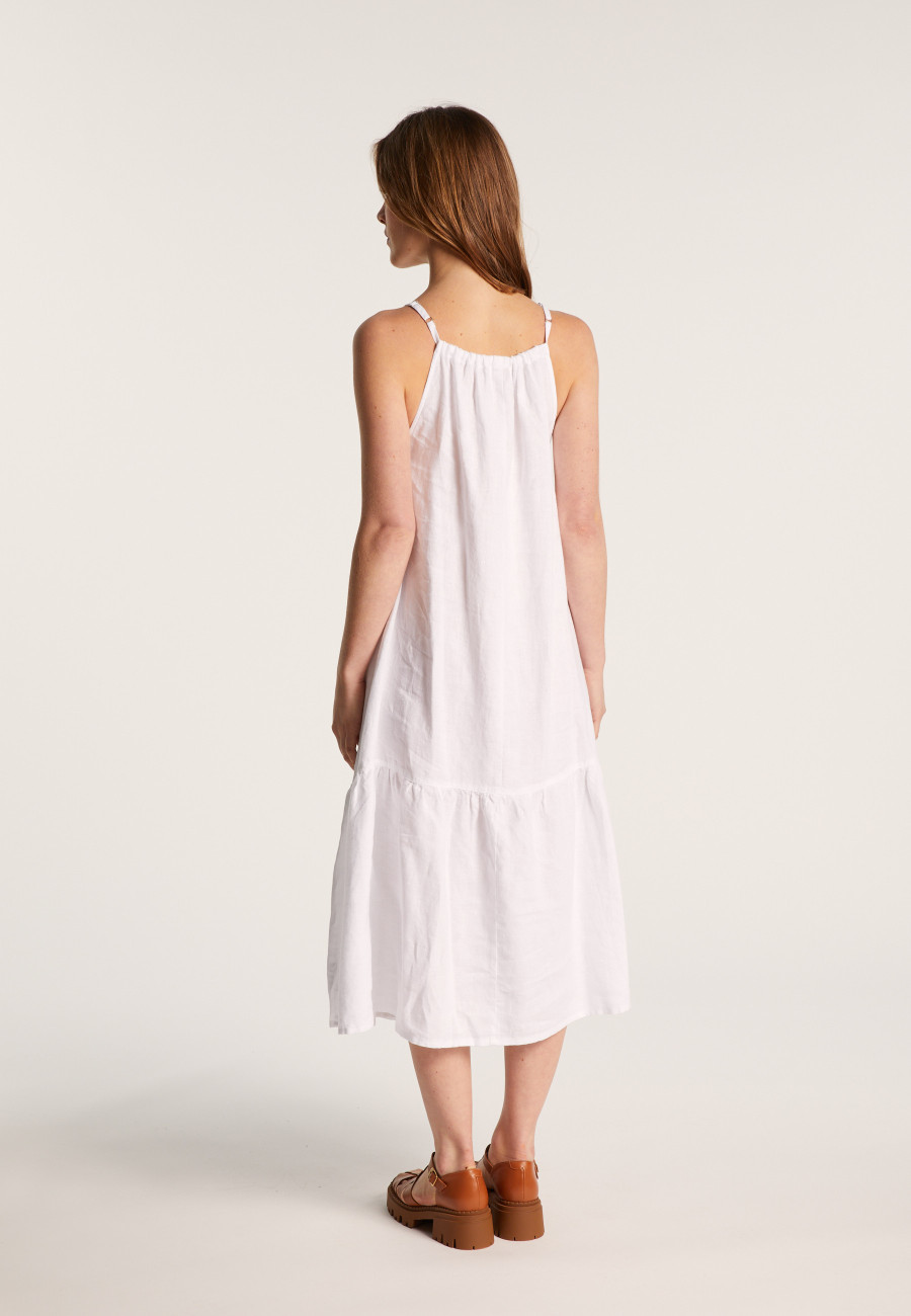 Sleeveless linen dress - Deborah