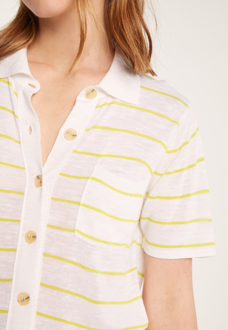 Flamed linen blouse - Leonie