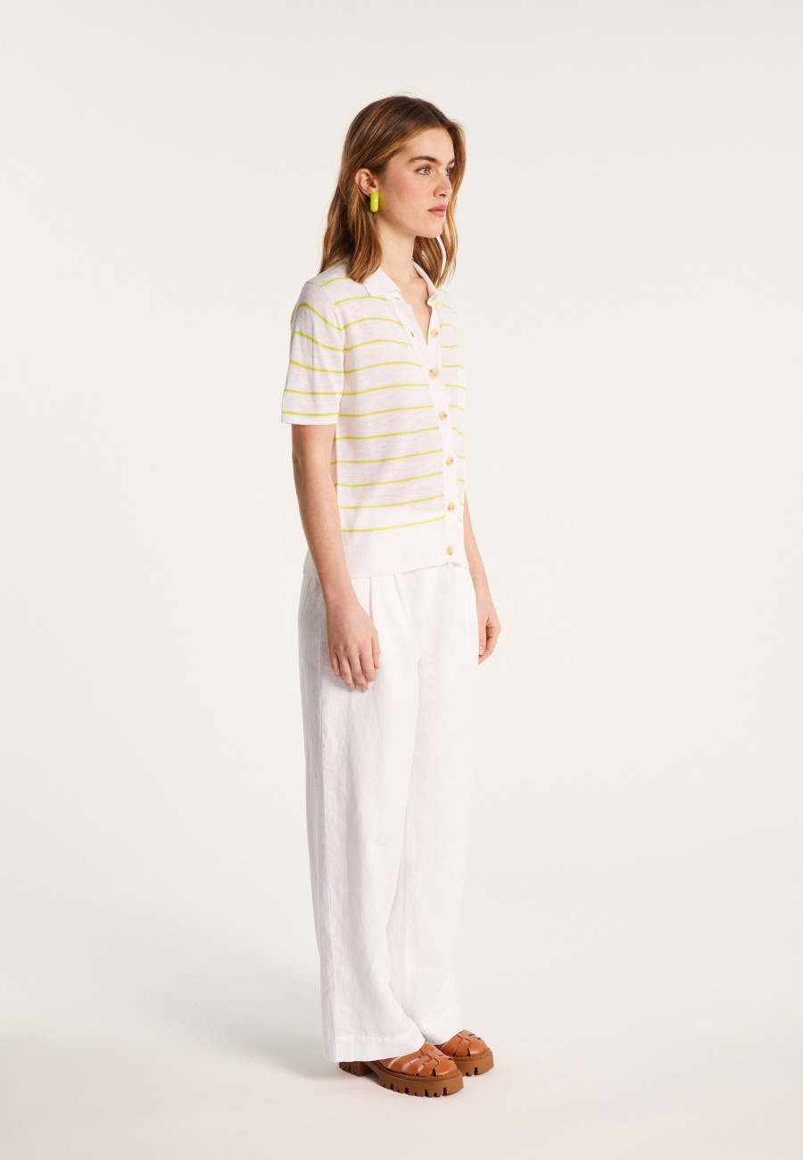 Flamed linen blouse - Leonie