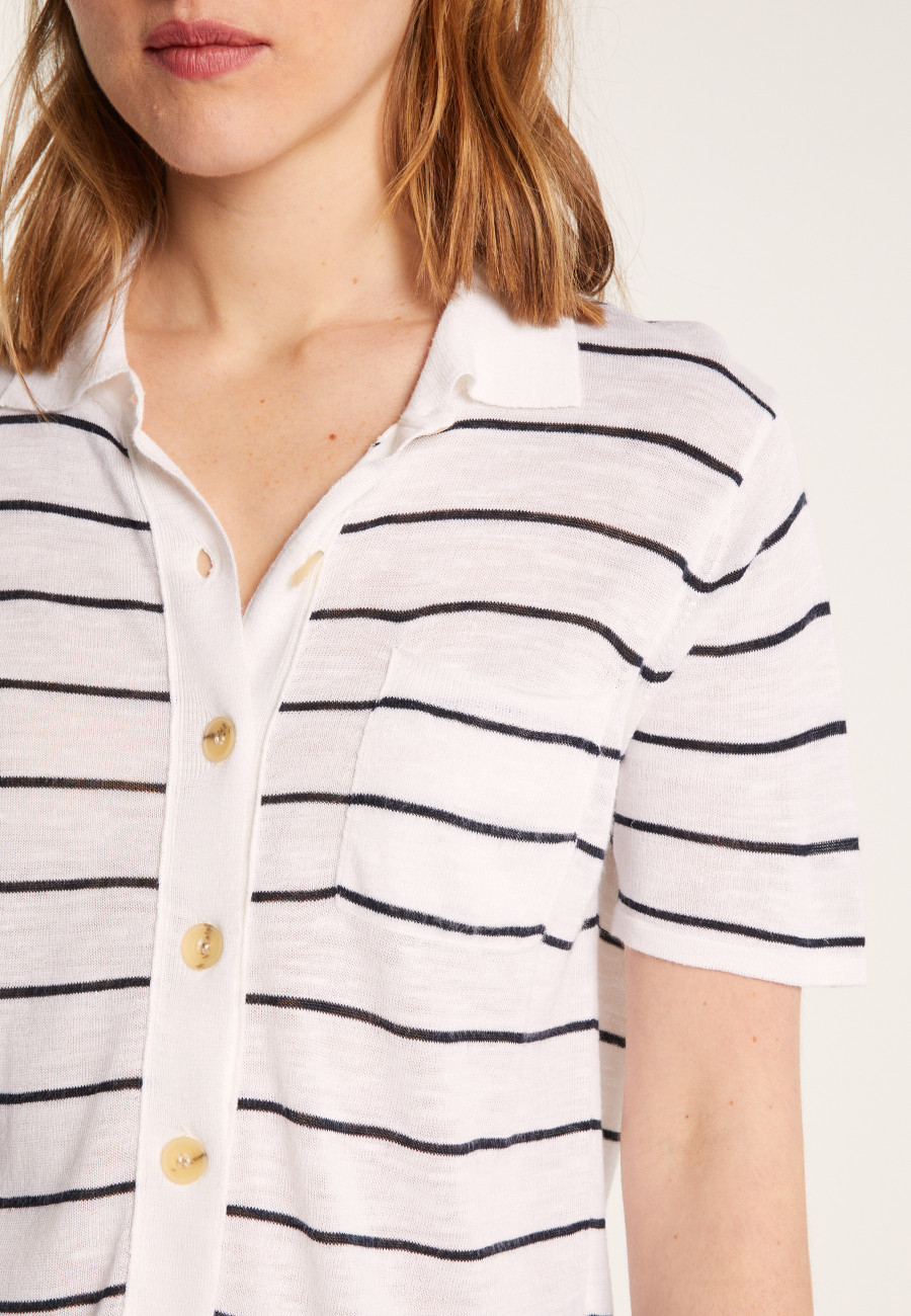 Flamed linen blouse - Leonie