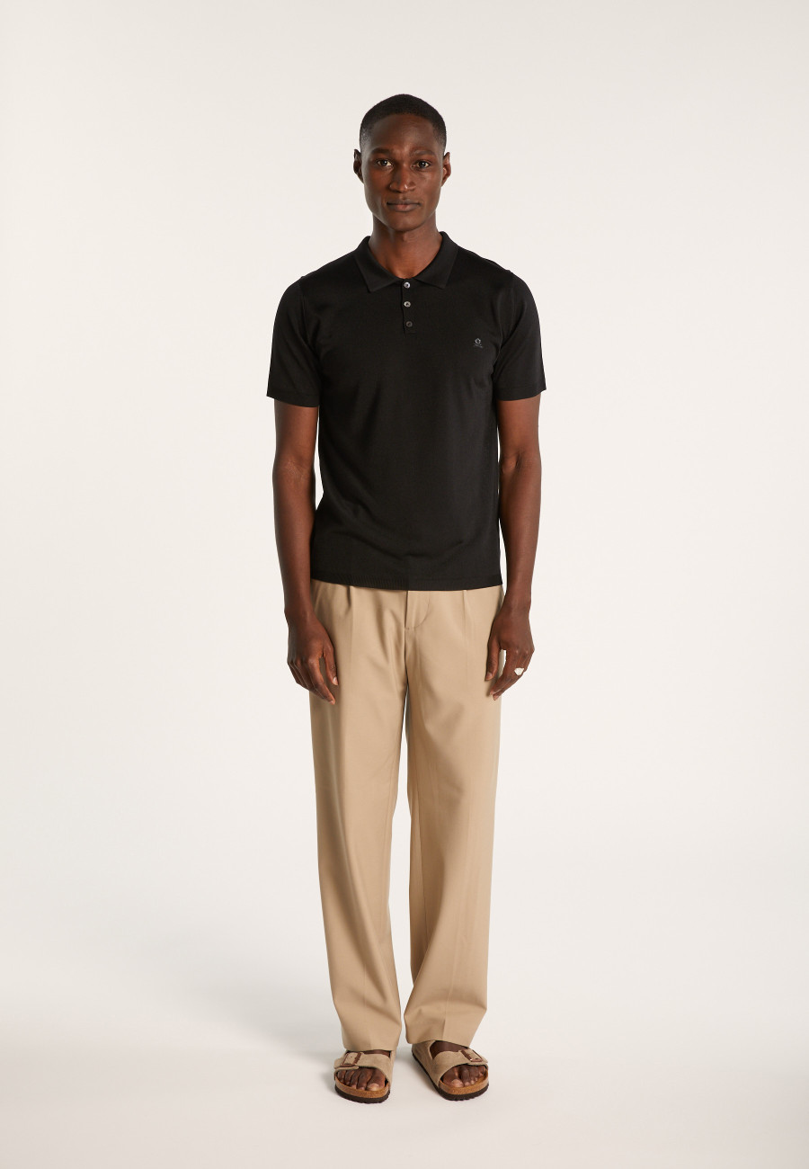 Short-sleeved polo shirt in Fil lumiere - Babar