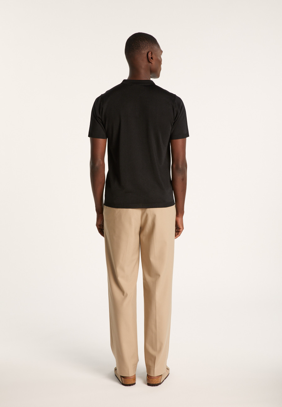 Short-sleeved polo shirt in Fil lumiere - Babar