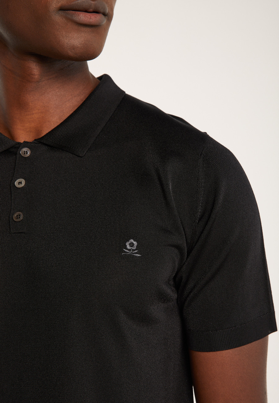 Short-sleeved polo shirt in Fil lumiere - Babar