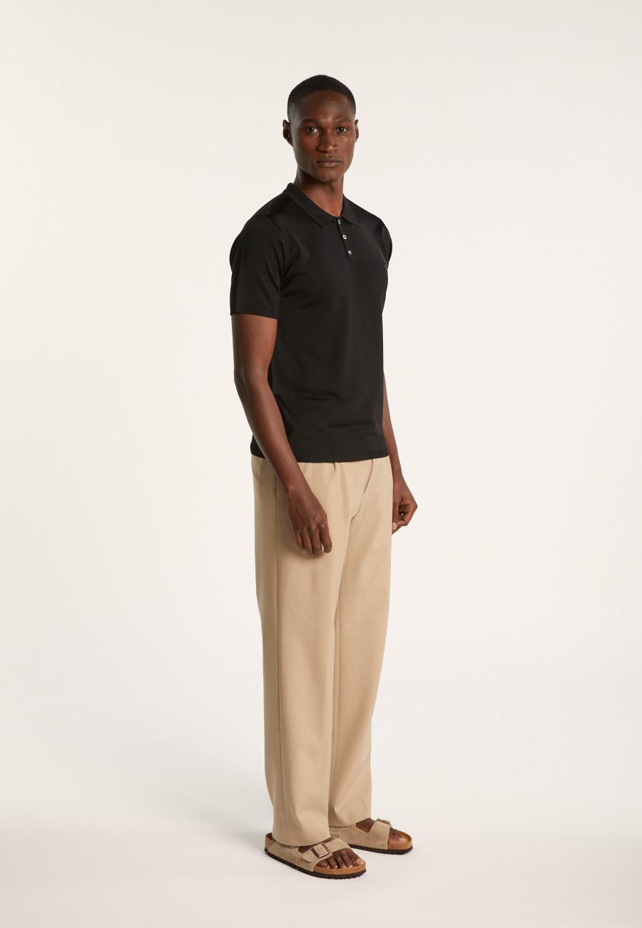 Short-sleeved polo shirt in Fil lumiere - Babar