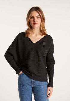 Pull en coton manches chauve-souris - Lison