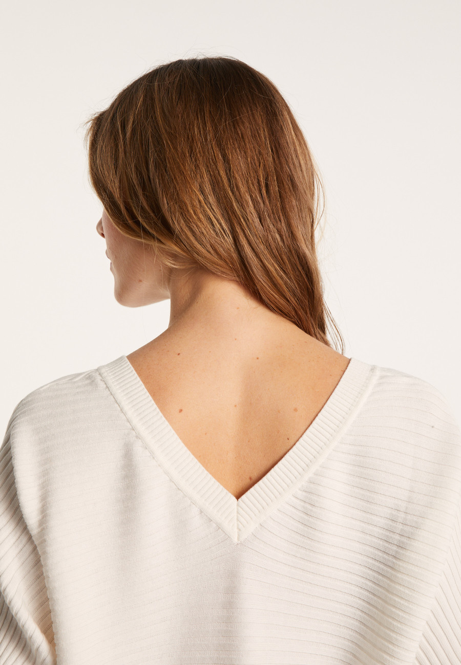 Cotton sweater with batwing sleeves - Lison