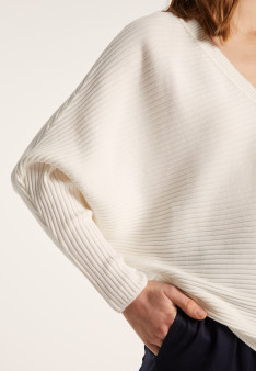 Pull en coton manches chauve-souris - Lison