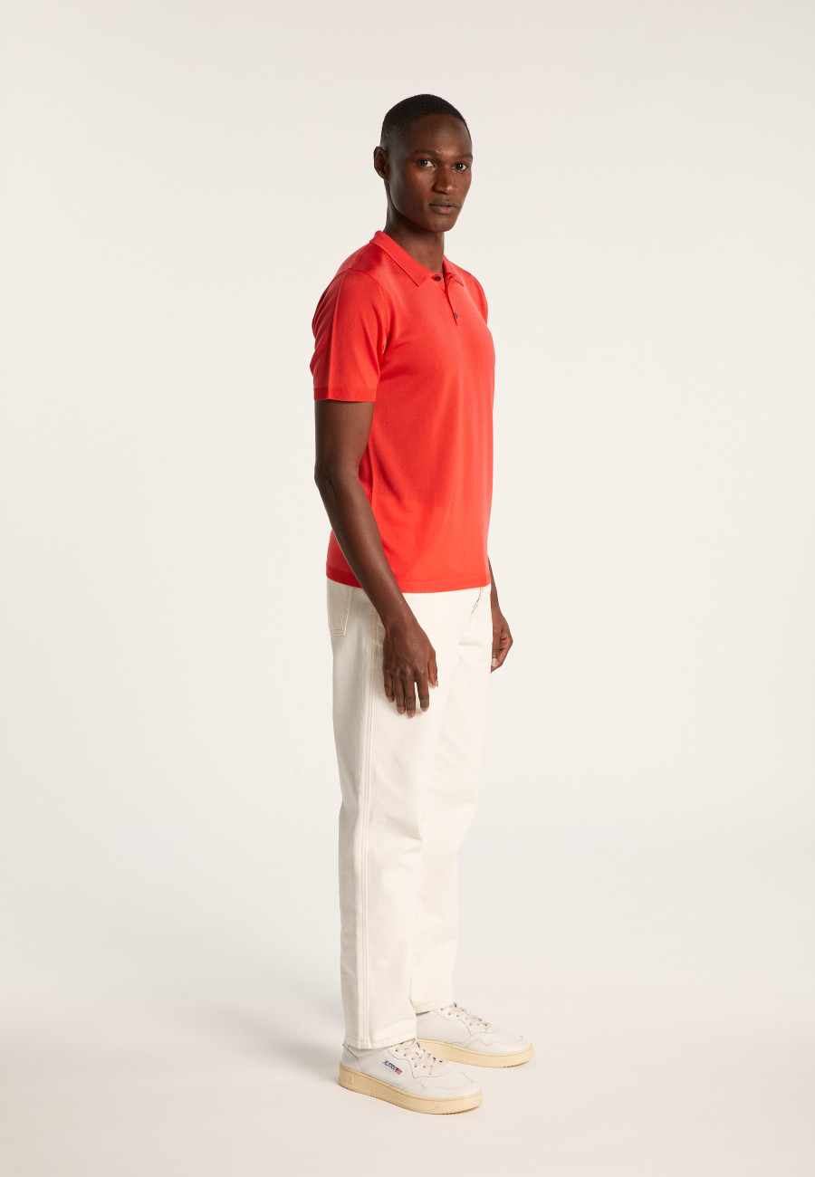 Short-sleeved polo shirt in Fil lumiere - Babar
