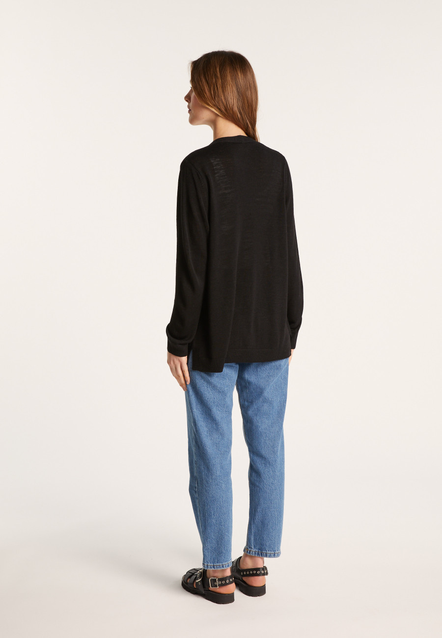 Long flamed linen cardigan - Naelle